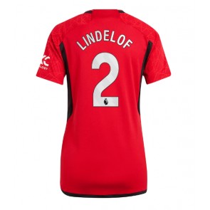 Manchester United Victor Lindelof #2 Replika Hjemmebanetrøje Dame 2023-24 Kortærmet